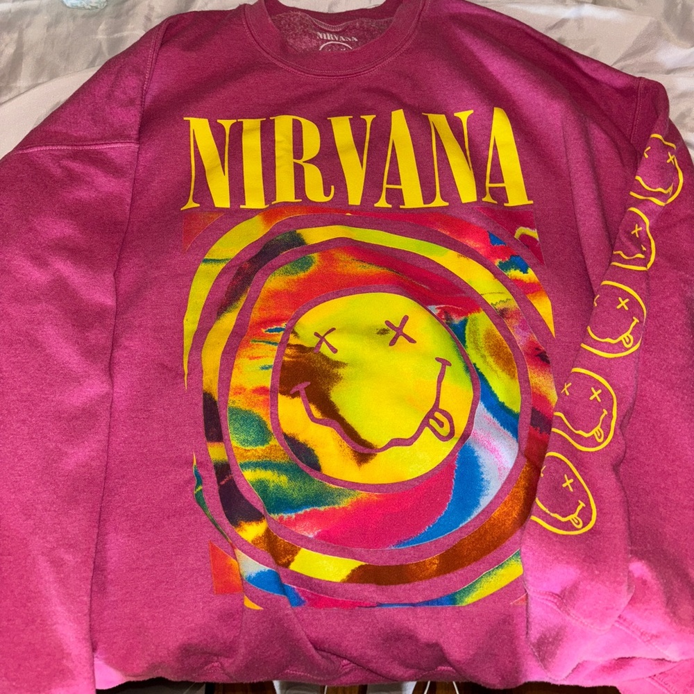 urban outfitters oversized crewneck nirvana